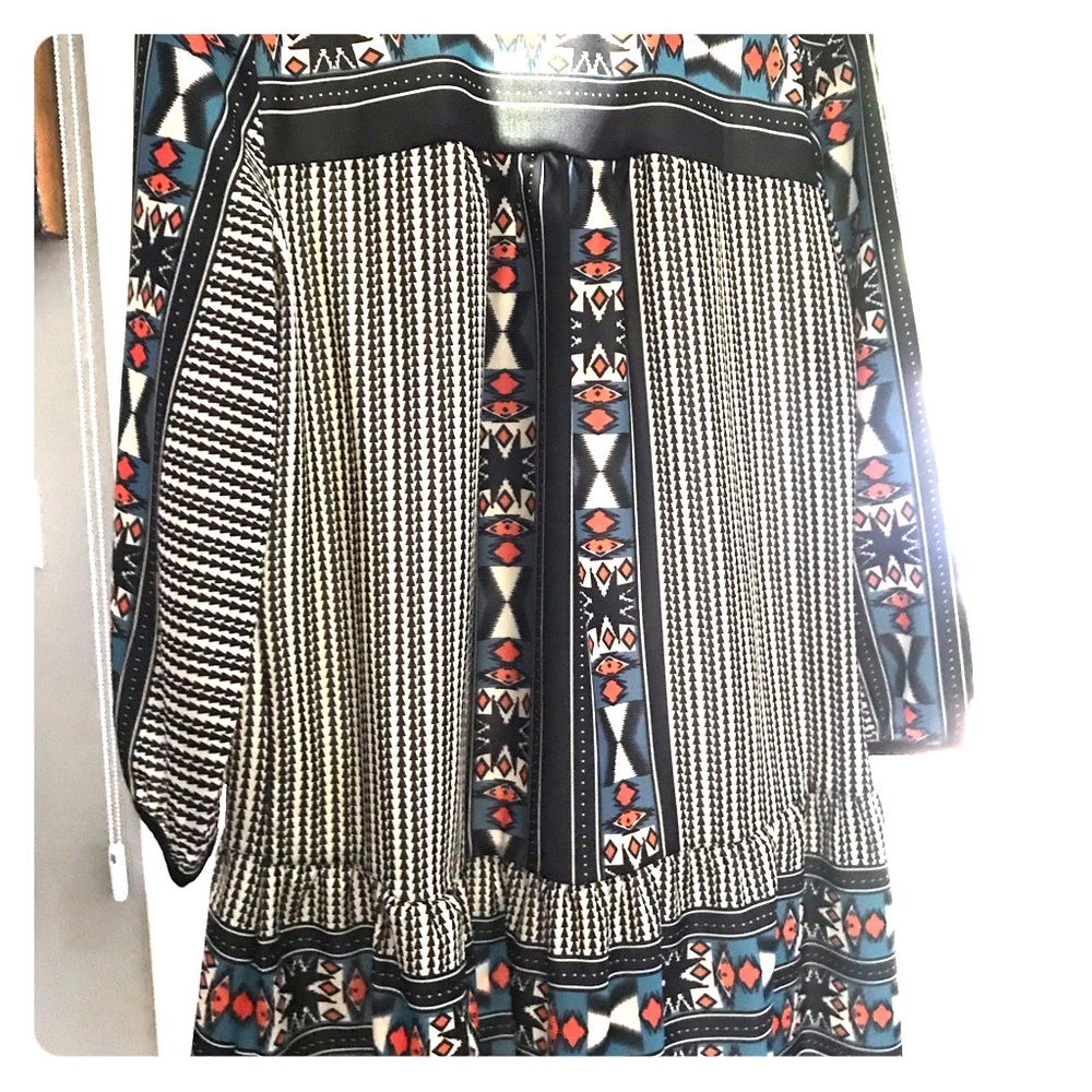 Flowy Tribal Print Boho Dress